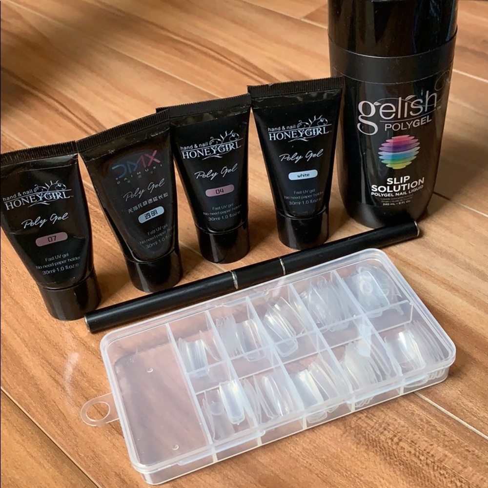 Poly gel nail kit